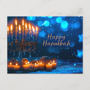 vykort för lycklig Hanukkah