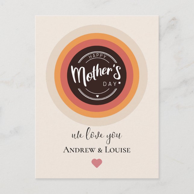 vykort för lycklig mors dag (Framsida)