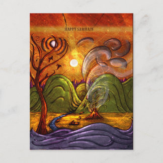 vykort för Lycklig Samhain