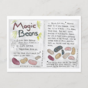 vykort för Magic Beans Recept