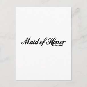 vykort för maid of honor