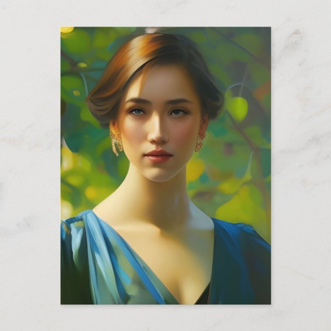 Vykort för målning av Porträtt (Framsida)