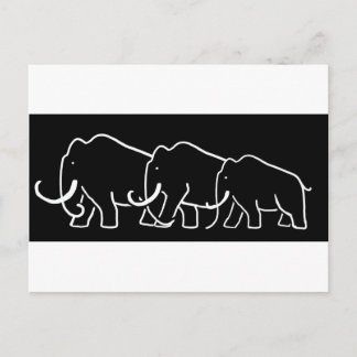 vykort för mammoth Family