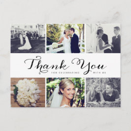 vykort för många Photo Bröllop Tack