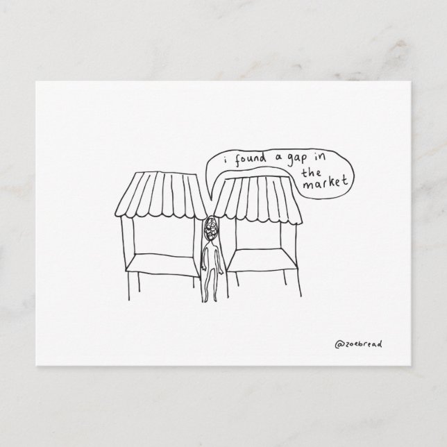 vykort för marknaden (Framsida)