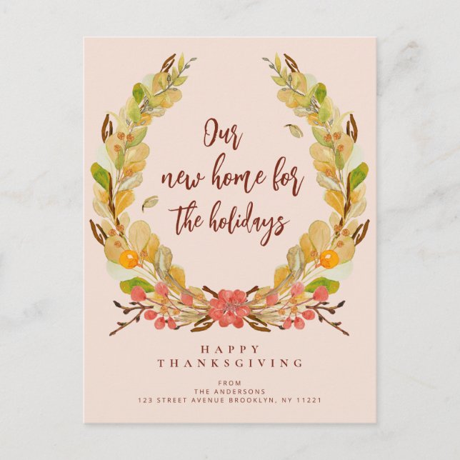 vykort för meddelande om utfall av krans helgdag f (Framsida)