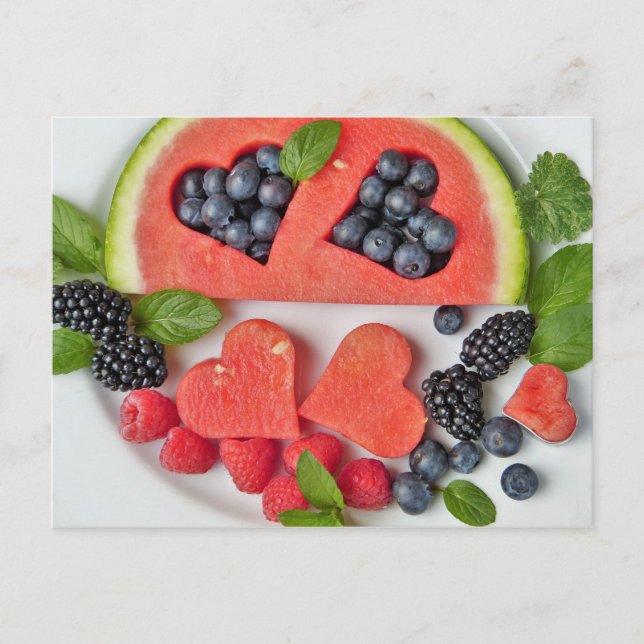 vykort för melon och bär (Framsida)