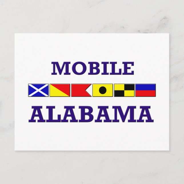 vykort för Mobile Flaggor (Framsida)