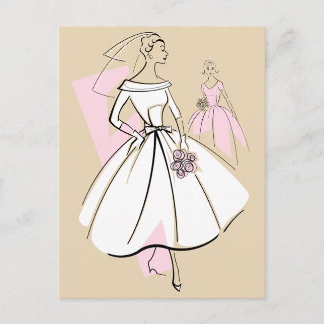 vykort för mode Bride Neutralt Group (Framsida)
