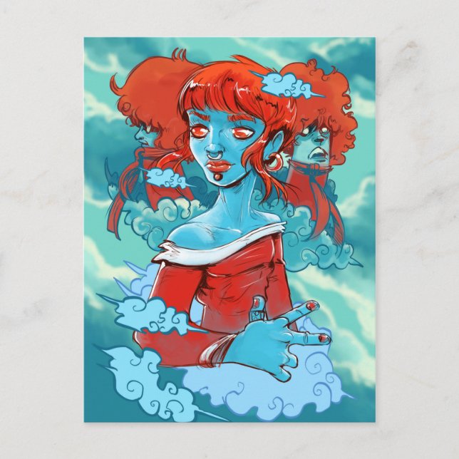 vykort för molnzombies (Framsida)