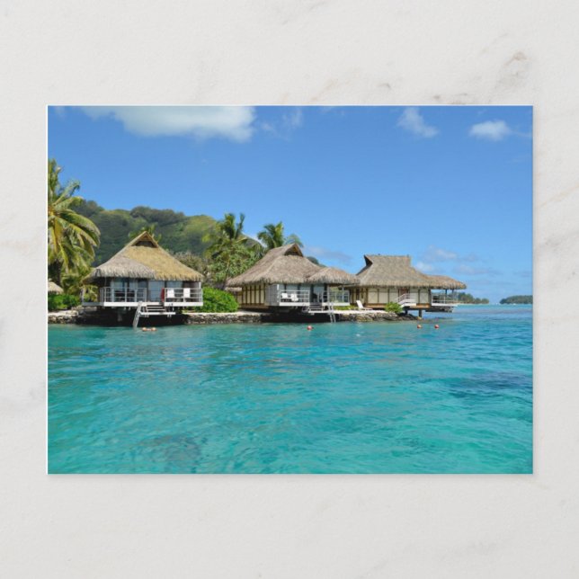 vykort för moorea bungalows (Framsida)
