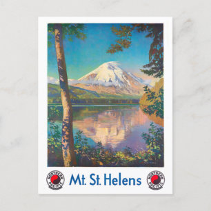 vykort för Mount St. Helens vintage resor