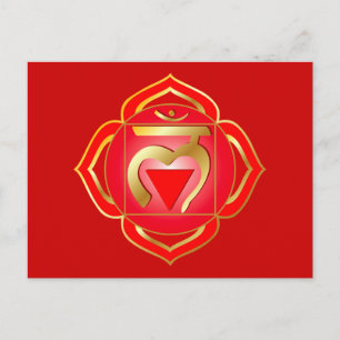 vykort för muladhara eller root chakra