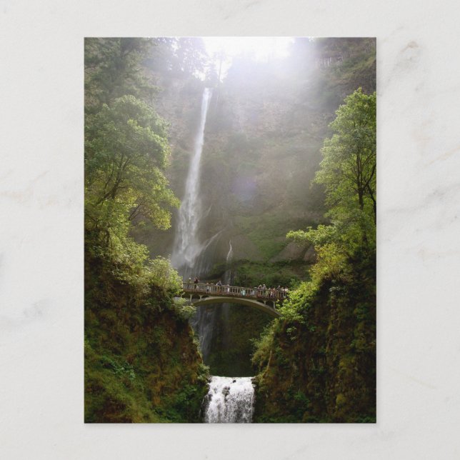 vykort för Multnomah Falls, Oregon, Waterfall (Framsida)