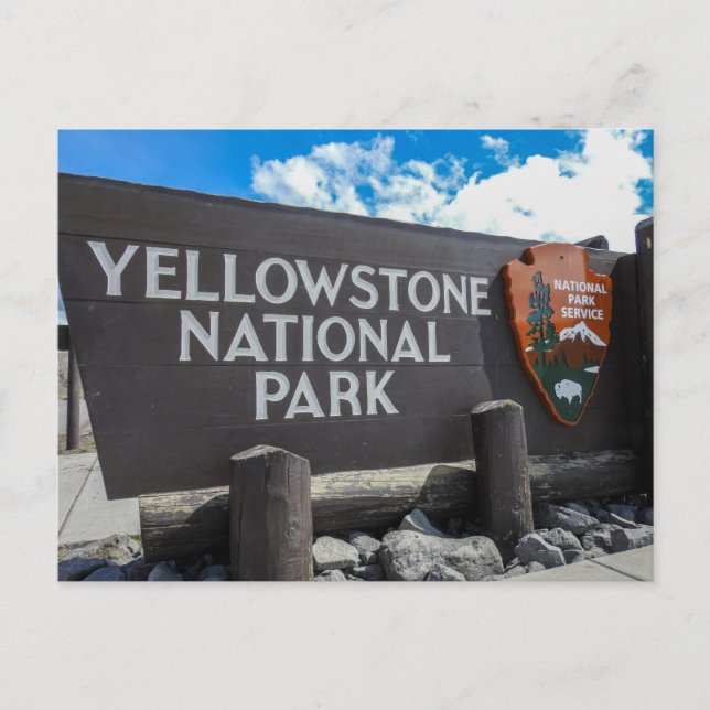 vykort för nationalparken Yellowstone (Framsida)