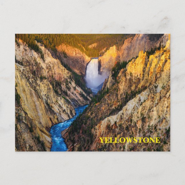 vykort för nationalparken Yellowstone (Framsida)