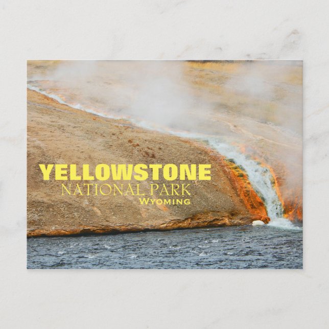 vykort för nationalparken Yellowstone (Framsida)