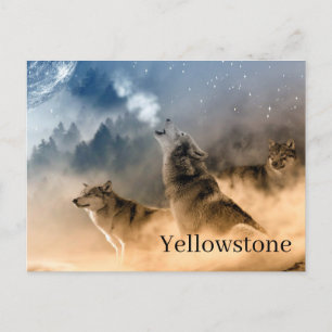 vykort för nationalparken Yellowstone