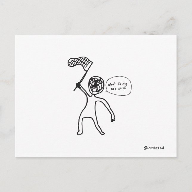 vykort för nettoförmögenhet (Framsida)