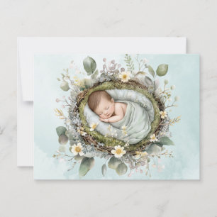vykort för Neutralt för Cute Baby Grönt