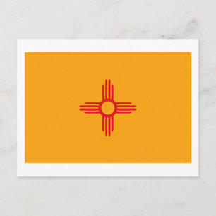 vykort för new mexico Flagga