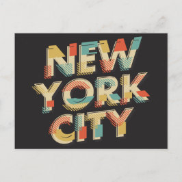 vykort för New York City Typography