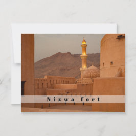 vykort för Nizwa fort