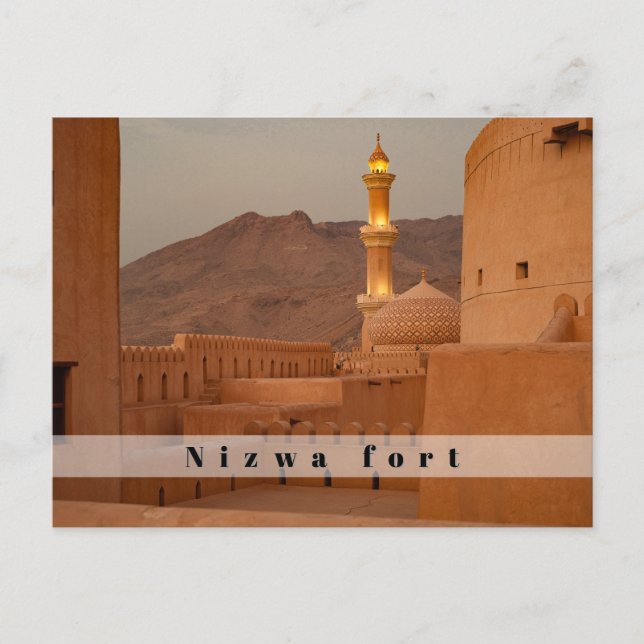 vykort för Nizwa fort (Framsida)