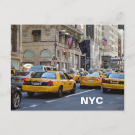vykort för NYC taxi