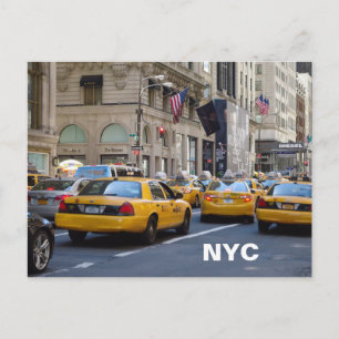 vykort för NYC taxi