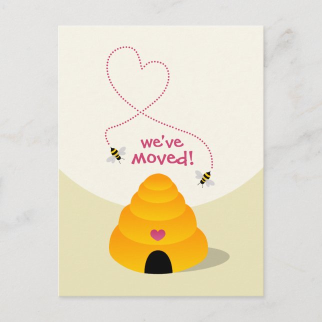 vykort för nytt adress meddelande (Framsida)