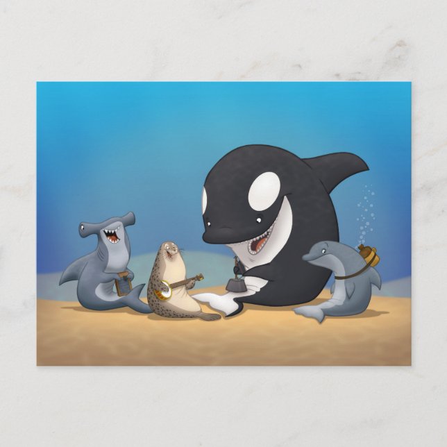 Vykort för Ocean Jug Band-vykort (Framsida)