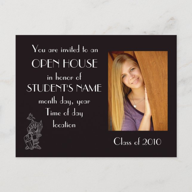 vykort för öppen husinbjudan (Framsida)