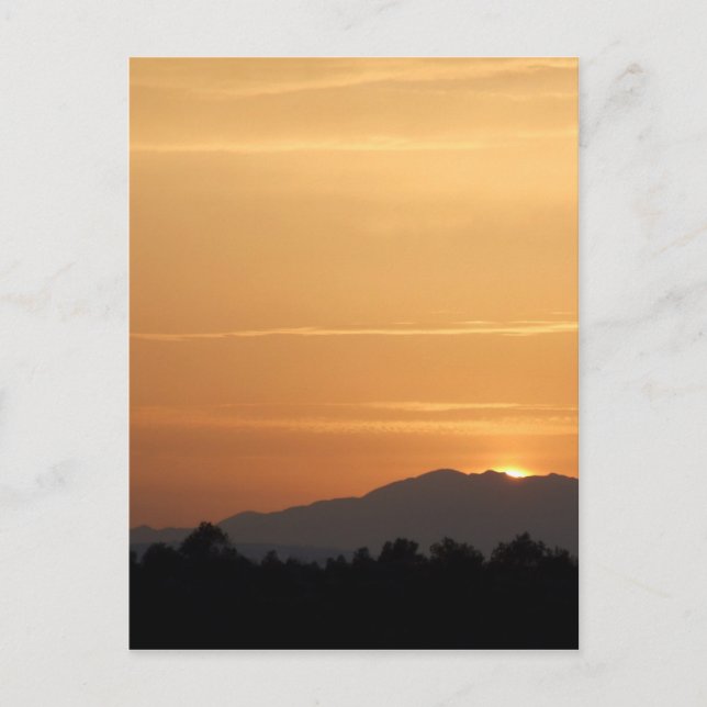 Vykort för Orange Solnedgång (Framsida)