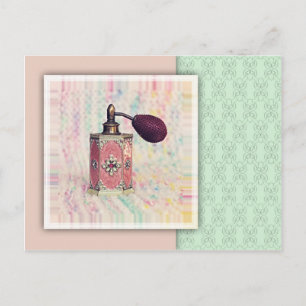 vykort för parfym Flaska