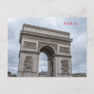 vykort för Paris Arc de Triomphe