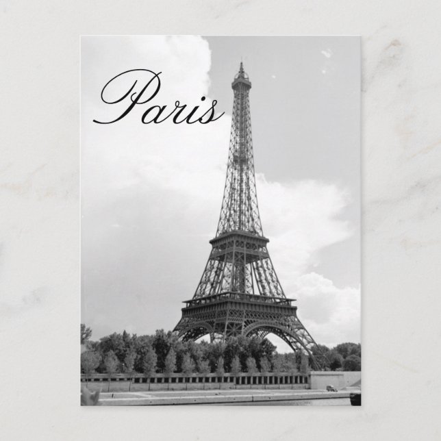 vykort för Paris Frankrike Eiffel Torn (Framsida)