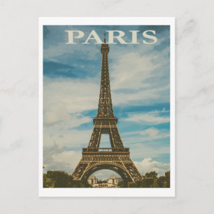 vykort för Paris Frankrike Eiffel Torn vintage res