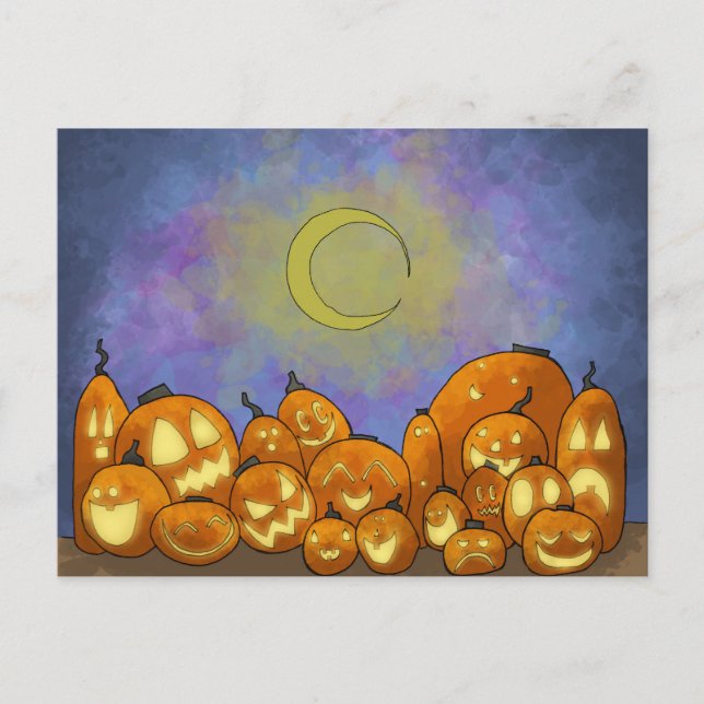 vykort för Party i måne (Framsida)