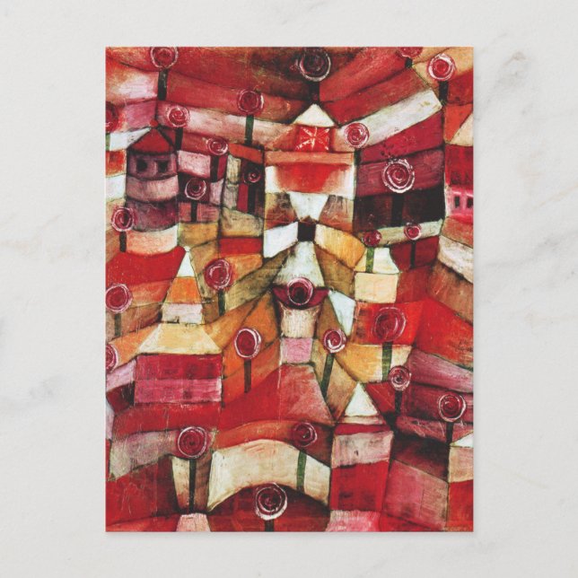 Vykort för Paul Klee roträdgård (Framsida)