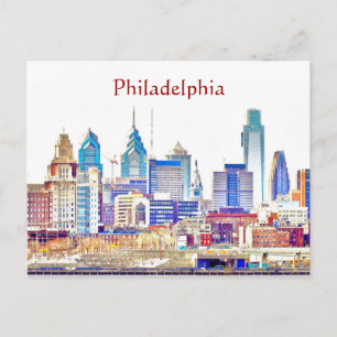 vykort för Philadelphia Färg