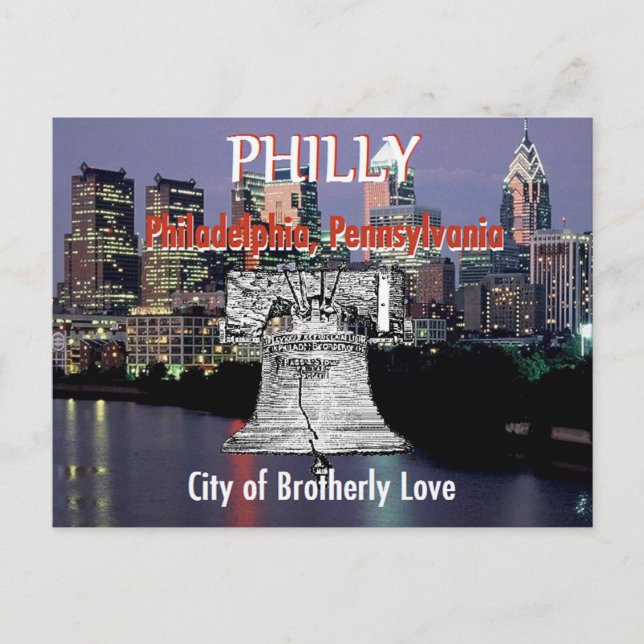 vykort för Philadelphia Pennsylvania (Framsida)