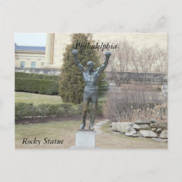 vykort för Philadelphia Rocky Statue
