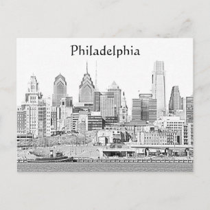 vykort för Philadelphia Sketch
