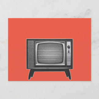 vykort för pop Art Retro Television Set