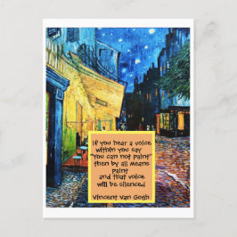 vykort för post impressionist Art Painting Quote