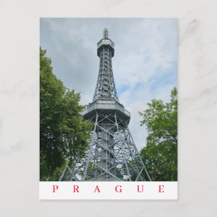 vykort för Prag Petrin torn