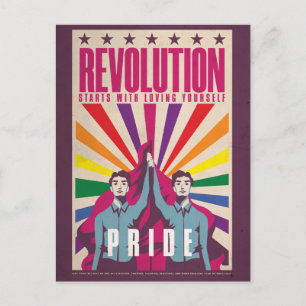Vykort för Pride Revolution för vintage