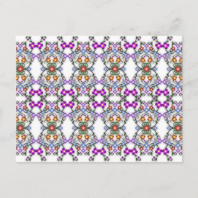 vykort för prydnadsblommor (Framsida)