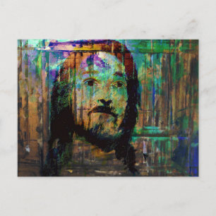 vykort för psykodelisk jesus